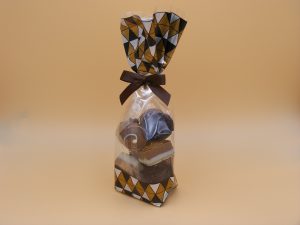 Geschenktüte mit Clipschleife (braun)